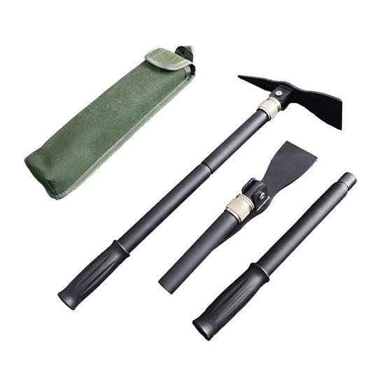 Mini Folding Pickaxe Camping Shovel Removable for Storage