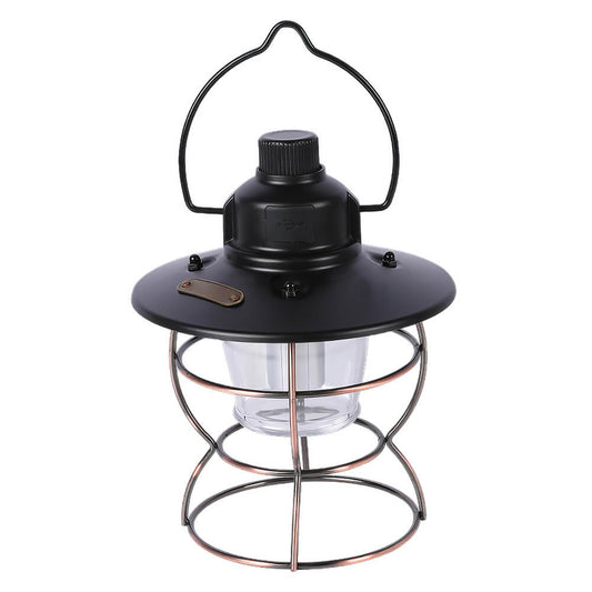 Vintage Metal Hanging Lantern 5000 mAh 3 Modes Camping Light