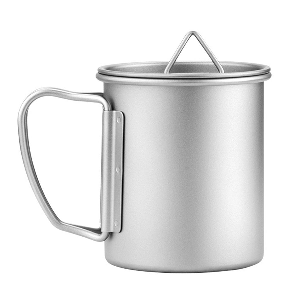 Ultralight Folding Handle Titanium Mug Camping Coffee Mug