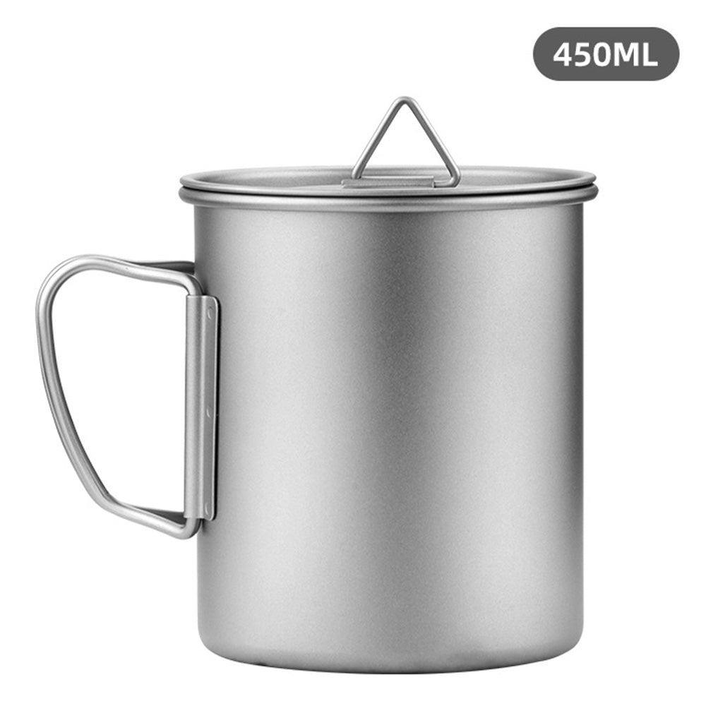 Ultralight Folding Handle Titanium Mug Camping Coffee Mug